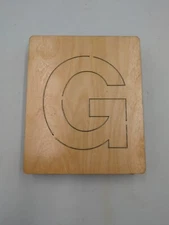 Accucut Wooden Die Capital G Alphabet 