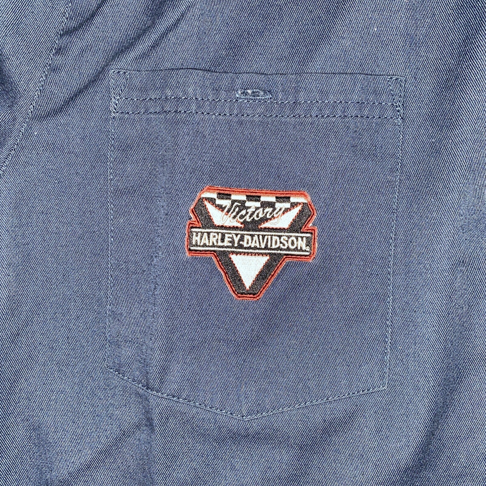 Harley Davidson Mechanic Short Sleeve Button Up Shirt… - Gem