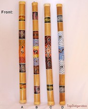 VINTAGE 39" Ethnic Rain Stick Dot-Painted Rainmaker RainStick Shaker Percussion