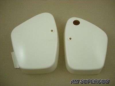 HONDA CT200 CT90 CT90K0  White Side cover  Left & Right // A PAIR