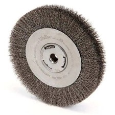 Weiler 93114 Crimped Wire Wheel Wire Brush, Arbor, 8"
