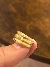 18 K gold Ring mit Diamanten
