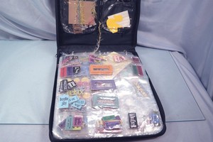 Crop In Style Folding Case w Stickers Scrapbook Carrying Case Accessories