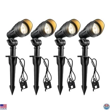 Low Voltage LED Landscape Lights 3.2W 240LM 3000K Waterproof 4 Pack