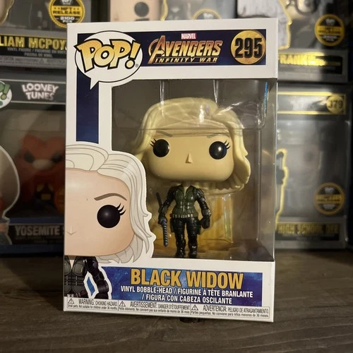 Funko Pop! Vinyl Marvel Figure #295 Black Widow Avengers Infinity War Bobblehead