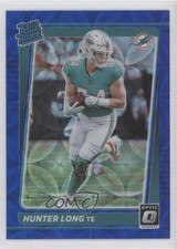 2021 Panini Donruss Optic Rated Rookie Blue Scope Prizm Hunter Long #281 0x39