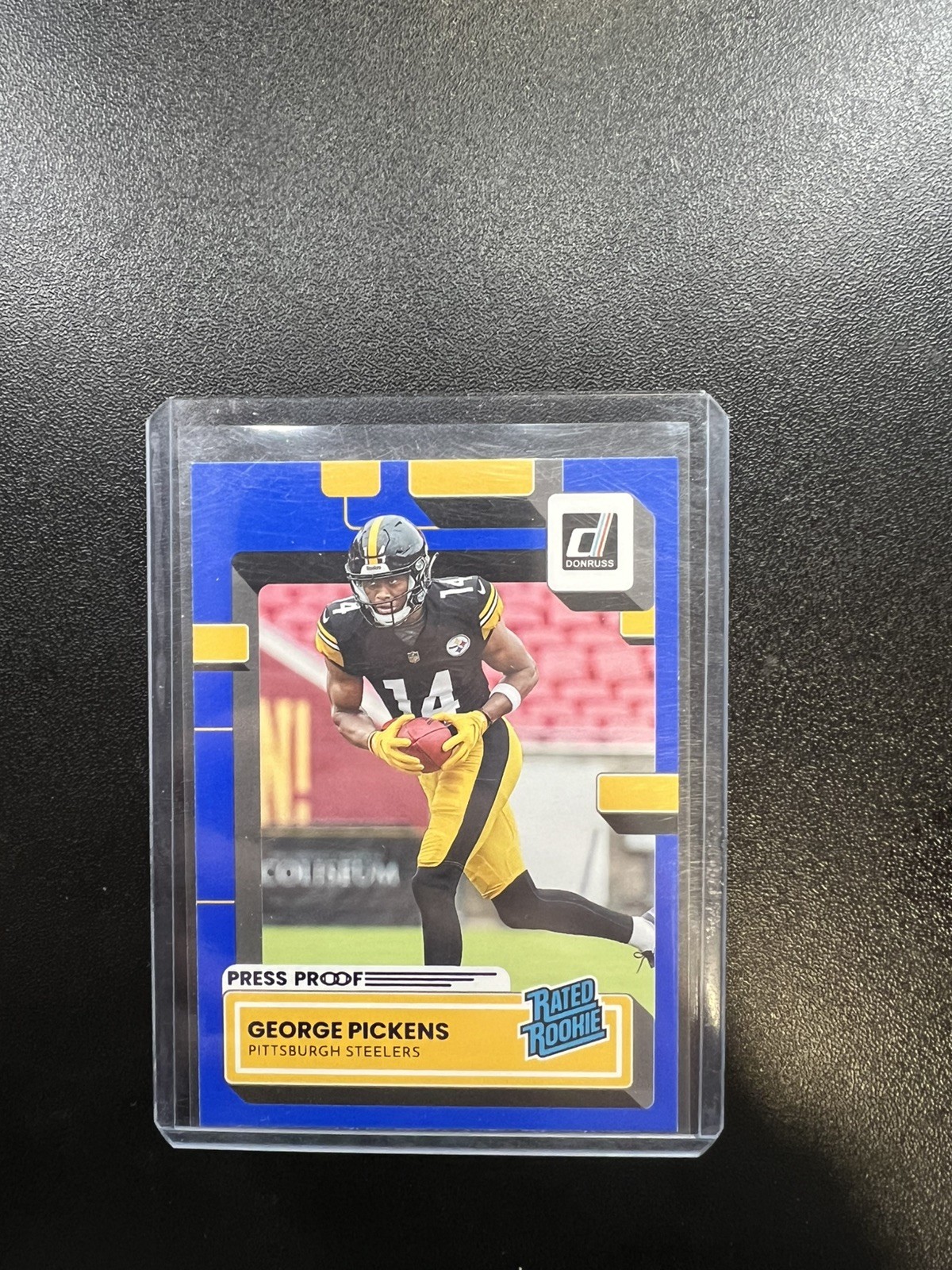 George Pickens Donruss Press Proof Blue Rated Rookie Rookie Card 2022 #323