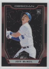 2019 Panini Chronicles Obsidian Electric Etch Red Prizm 15/25 Jeff McNeil 1u6