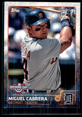 Miguel Cabrera [Blue] #20 2015 Topps Opening Day card