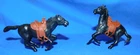 Marx vintage 1950's 60mm western playsets horses with saddles
