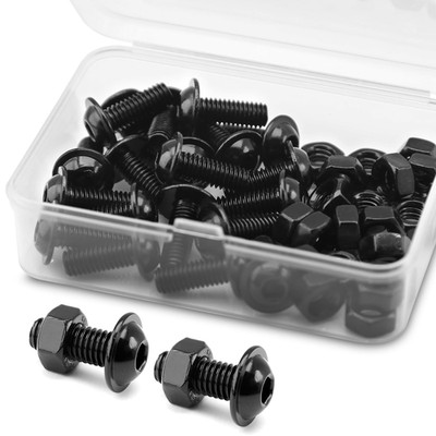 (20 Sätze) M6 x 16mm Innensechskantschrauben mit Flansch und Muttern Set,304 Ede