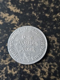 1 Million Mark 1923 Freiberg / Notgeld