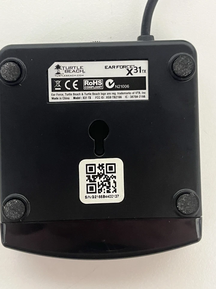 Turtle Beach Ear Force X31 Wireless RF USB Transmitter TBS-2165-01 Good Cond. - Image 3 of 3