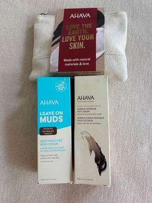 AHAVA bag with creams and mugs included~NWT