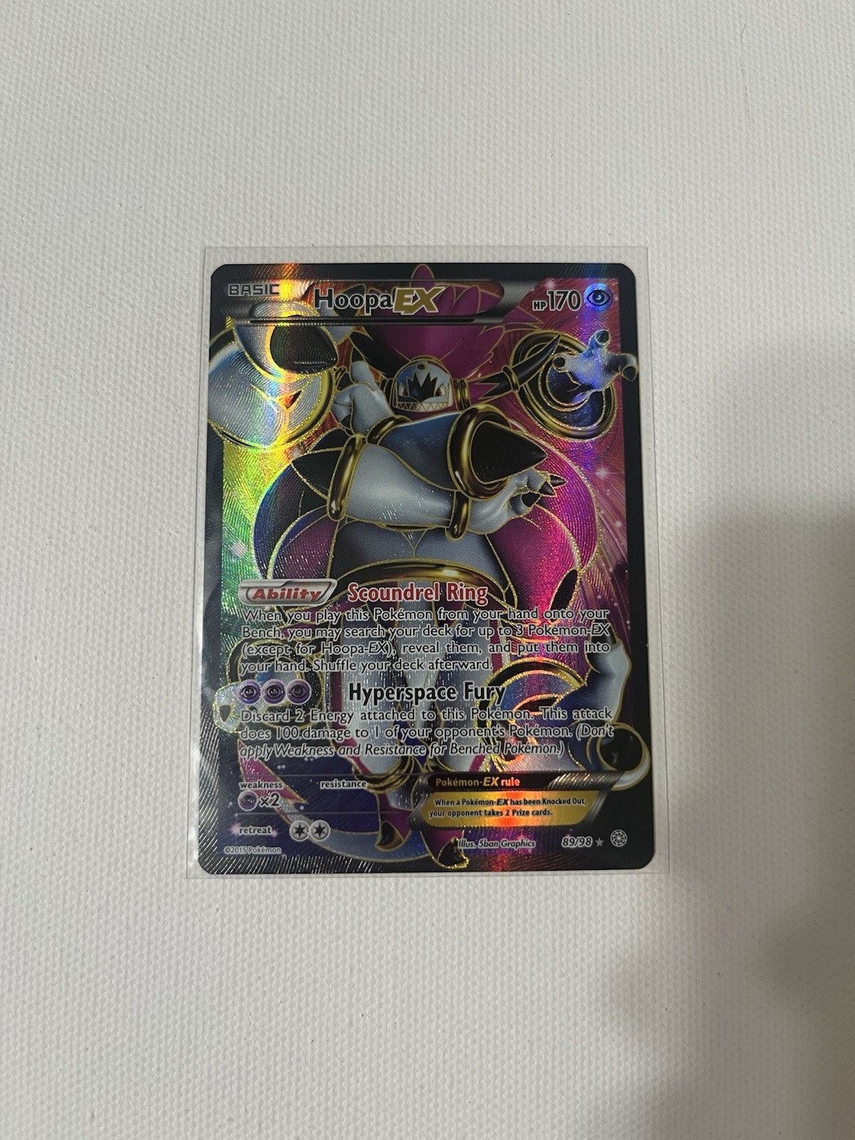 Pokemon Hoopa EX 89/98 XY - Ancient Origins Holo
