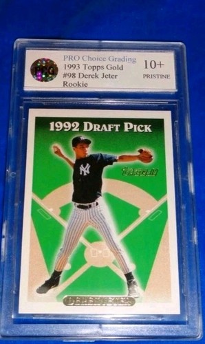 1993 Topps Gold Derek Jeter Rookie Card #98 PCG 10+ Pristine. WOW!