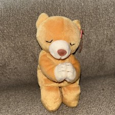 Ty Beanie Babies Hope the Praying Bear 1998 - 1999 Toy - Brown - With Tags