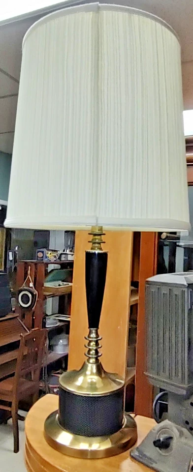 Candeeiro de mesa vintage dos anos 1960 com luz noturna - Imagem 3 de 4