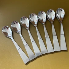 7 Teaspoons SRB154 by Stanley Roberts stainless steel flatware Japan MCM