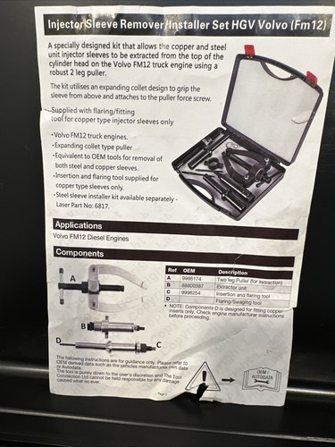 Injector Sleeve Remover & Installer Tool For Volvo FM12 D11/13/16 Mack MP7 MP8 - Bild 4 von 7