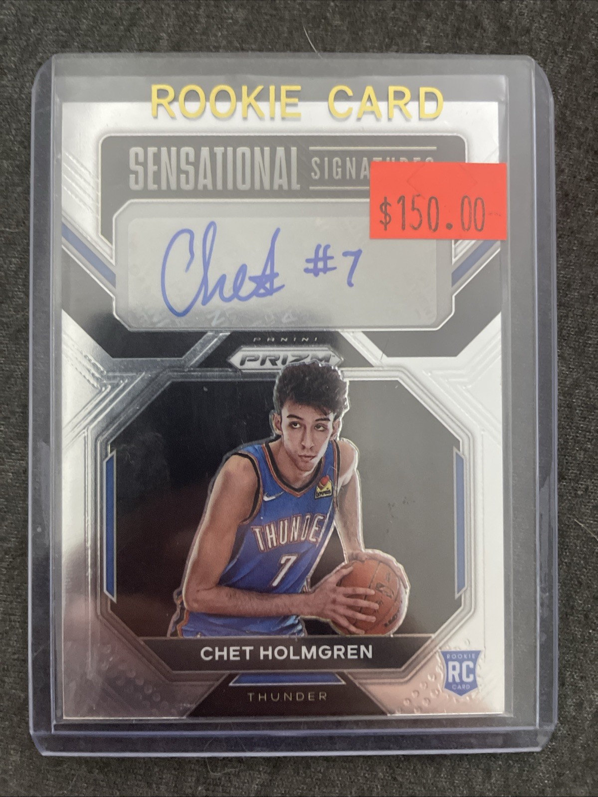 2022-23 Panini Prizm Chet Holmgren Sensational Signatures Rookie Auto