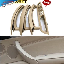 7PCS/Set RHD Beige Interior Door Pull Handle Cover for BMW E70 X5 2007-2013