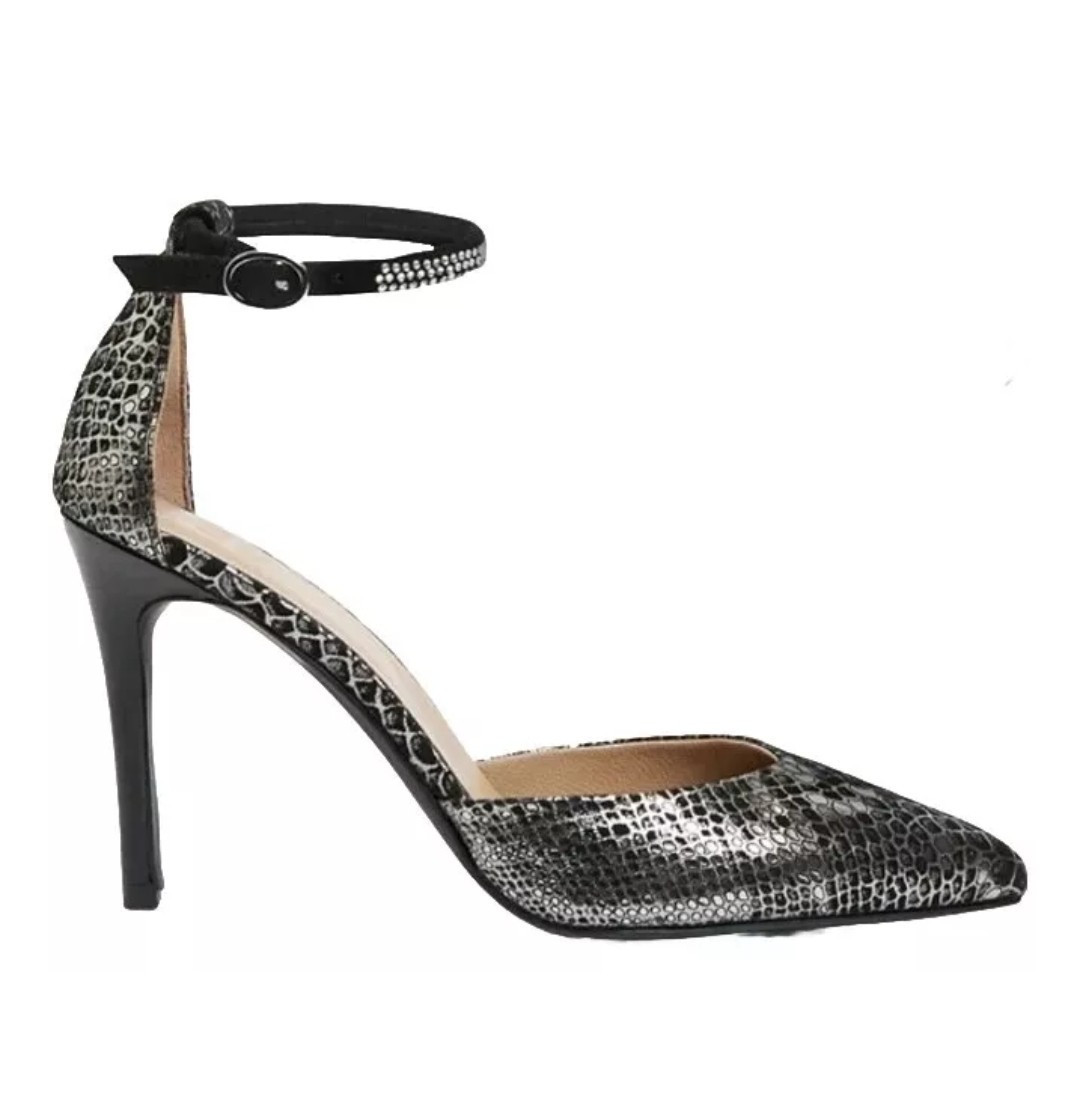 John Lewis Brianna High Heel Open Court Shoes Pewter Size EU 40