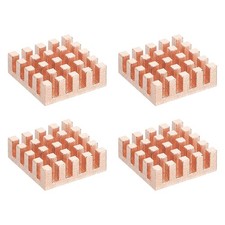 4 Pcs Copper Heatsink 15x15x5mm, Heat Sink Cooler Radiator for