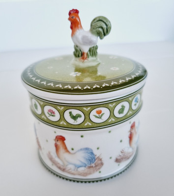 Boîte Villeroy & Boch Farmers Spring – Décoration De Pâques – Lapin, Poule, Coq – Neuve