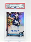 BO NIX 2021 BOWMAN CHROME UNIVERSITY 1ST REFRACTOR AUTO PSA 9 Q4632