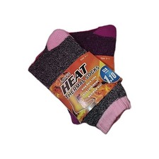 Lady's HEAT Thermal Socks Size 9-11 New 2 Pair Bundle