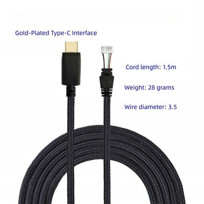Kopfhörerkabel USB-C auf 3,5mm vergoldet Typ-C Stecker 3,5mm Audio Klinke