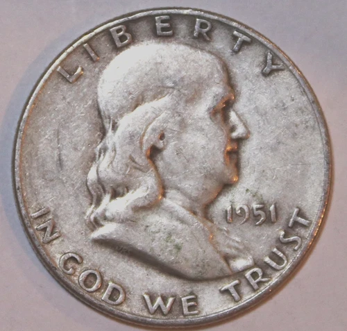 1951-S Franklin Half Dollar - Very Fine - #0546EB