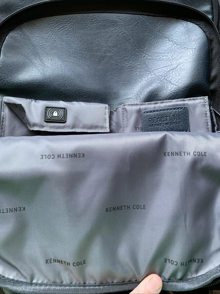 Mochila Kenneth Cole Reaction Manhattan azul 16" portátil 16,25x12,5x4,5" Foto 3 de 4