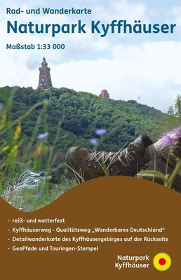 Naturpark Kyffhäuser | Rad- und Wanderkarte (Reiß- und Wetterfest) | mbH | 2024