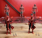GI Joe Classified #08 Cobra Red Ninja (x3) & Marvel Legends Elektra Daredevil x2