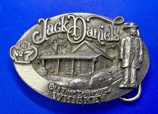 Jack Daniels Old No.7 Old Time Tennessee Whiskey 1989 Bergamot Belt Buckle