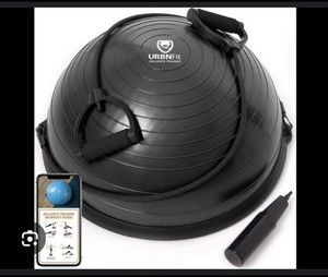 URBNFit Balance Trainer-Black with resistance bands