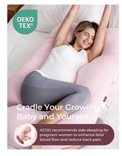 Momcozy Pregnancy Pillows-Pink great for comfort and proper blood-flow for baby 