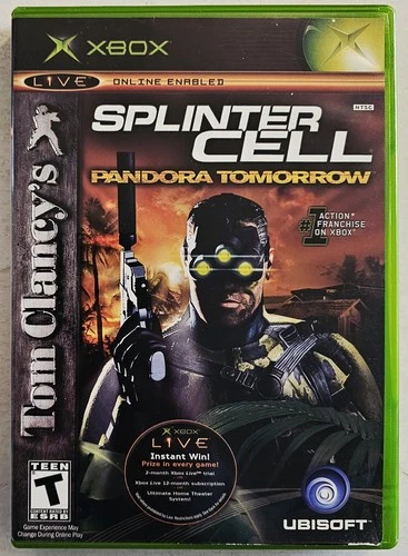 TOM CLANCY'S SPLINTER CELL PANDORA TOMORROW XBOX (ORIGINAL) COMPLETE VERY GOOD