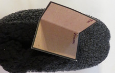 NWT WOMENS COZY SHERPA SLIPPERS GRAY BLACK SIZE 8-9