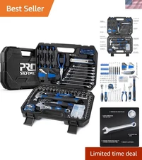 Versatile 200-Piece Tool Set with Sturdy Toolbox for Home Maintenance & Repairs