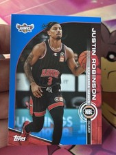 2023/24 NBL TOPPS BLUE BASE - JUSTIN ROBINSON ILLAWARRA HAWKS #34