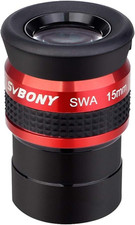 SV154 Telescope Eyepiece 1.25 Inch SWA 70 Degree 15Mm Super Wide Angle Telescope