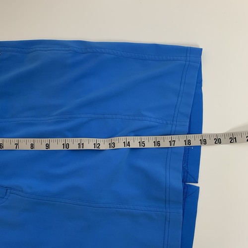 GG BLUE LUXE SPORT Womens Skort Blue Stretch Sz 6 Liner Pre Owned NO BUTTON - Picture 8 of 9
