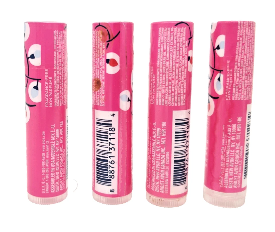 4 Avon Moisture Therapy Healing Lip Balm Meias de Natal Seladas Novo Estoque Antigo - Imagem 2 de 4