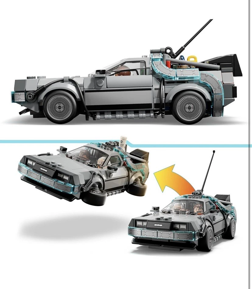 LEGO Back to The Future Time Machine Speed Champions Set 77256 Brand New Presale - Image 3 of 4
