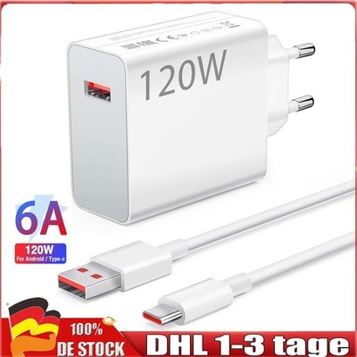 Für Xiaomi 120W Schnell Ladegerät Netzteil USB-C Ladekabel Mi 12/11T/13/13T/ 12T