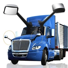 INTERNATIONAL LT 625 2018+ TRUCK DRIVER LEFT SIDE CHROME HOOD MIRROR REPLACEMENT