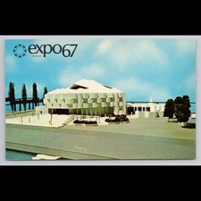 Vintage Postcard Montreal Expo 67 Pavilion of Israel 1967 Unposted Scenic View